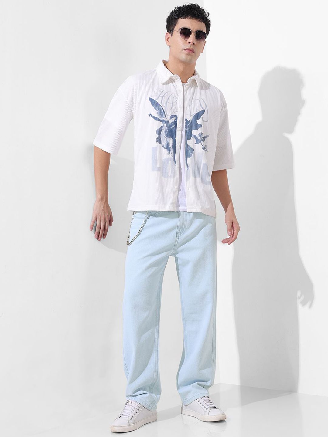 The Indian Garage Co Men Relaxed Fit Mid-Rise Cotton Jeans