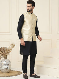 SOJANYA Mandarin Collar Kurta With Churidar Nehru jacket