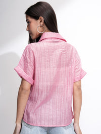 ESPYR By Tokyo Talkies Women Solid Relaxed Fit Shirt