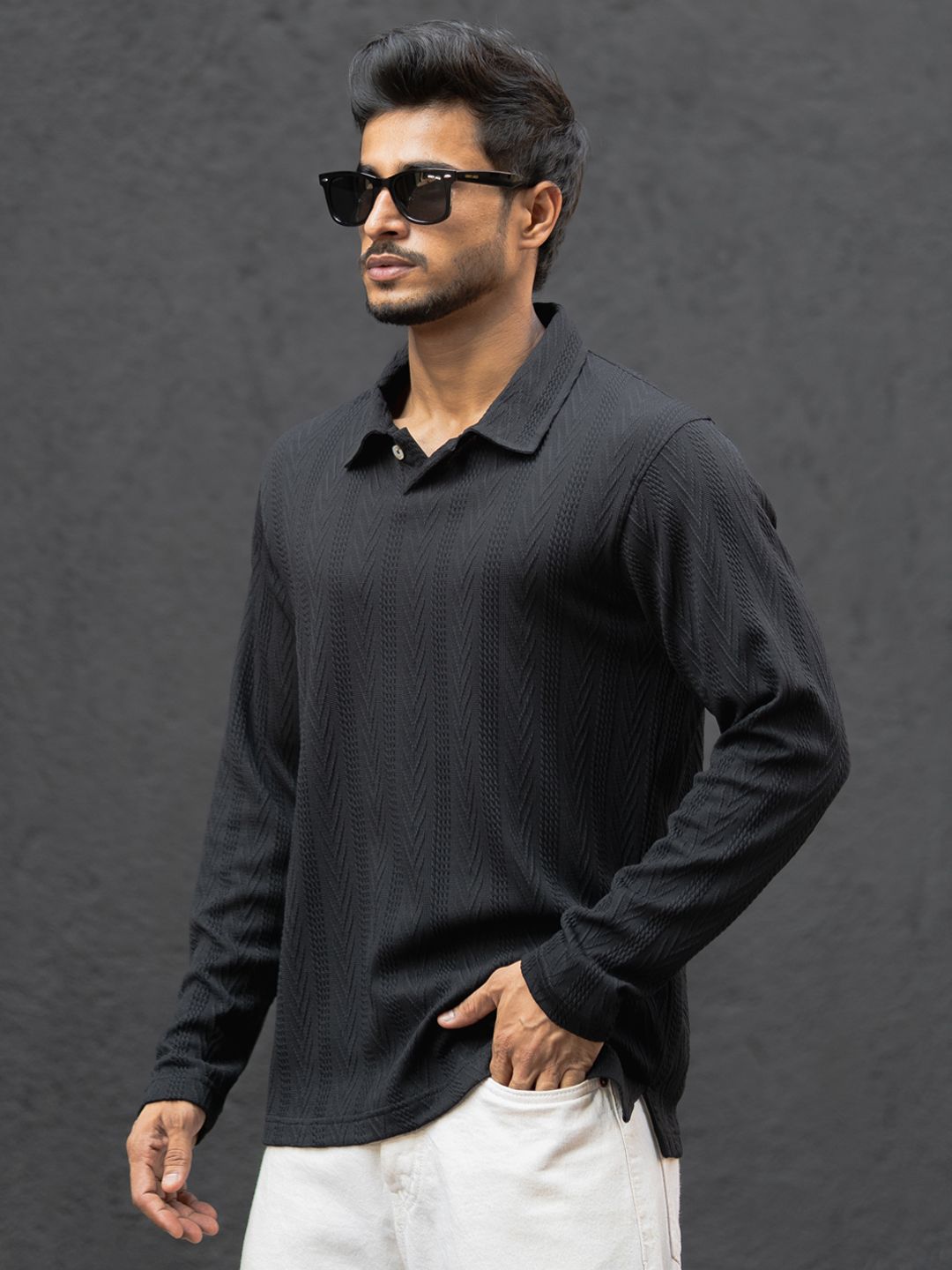 Powerlook Men Polo Collar T-shirt