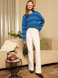 Berrylush Women Striped Pullover Sweaters