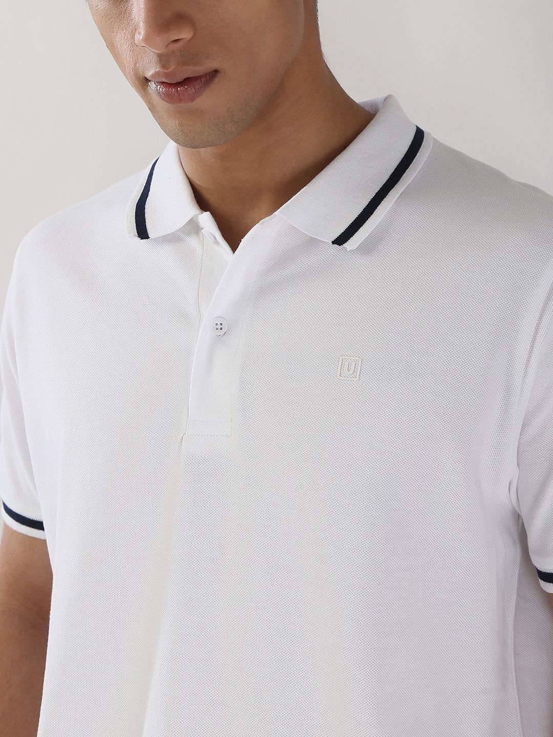 Urbano Fashion Men Solid Regular Fit Half Sleeve Cotton Polo T-Shirt