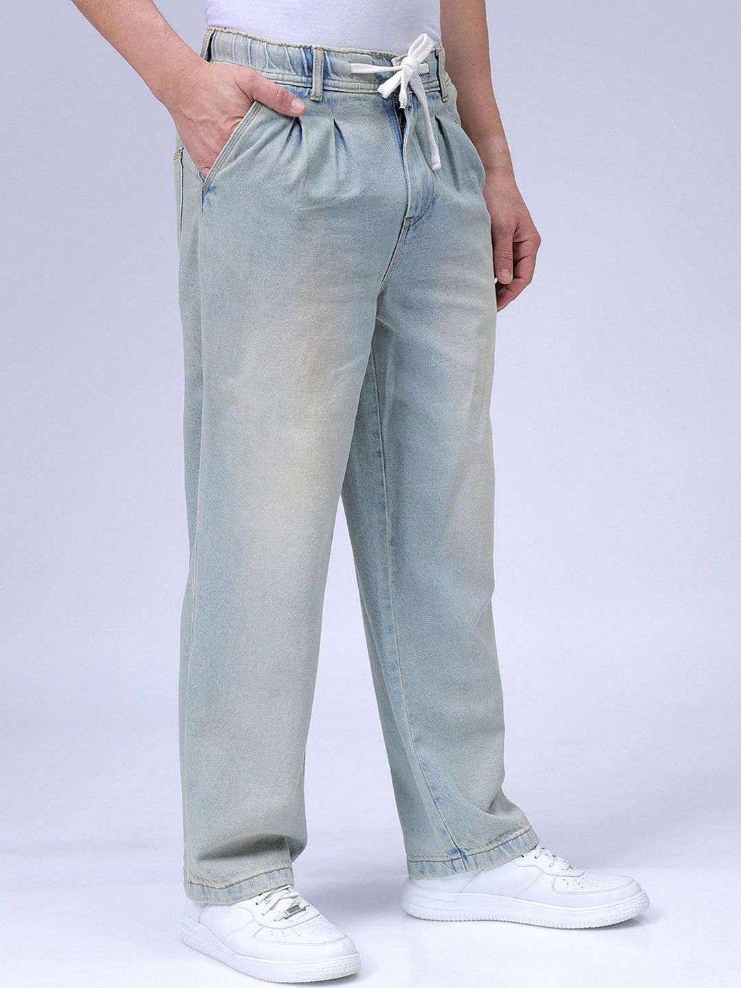 The Indian Garage Co Men Relaxed Fit Mid-Rise Pure Cotton