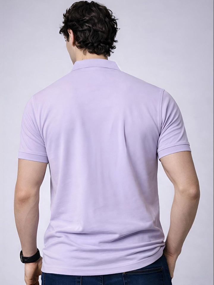 T-shirt Kolar Polo Logo Jenama ADRO Lelaki
