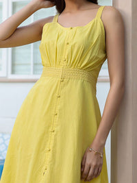 Janasya A-Line Midi Dress
