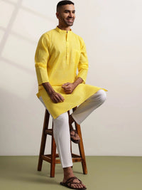 Anouk Men Regular Pure Cotton Kurta with Trousers