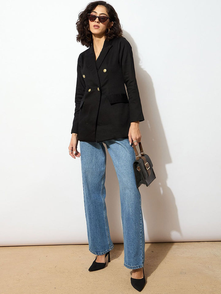 SASSAFRAS Comfort Fit Double Breasted Blazer
