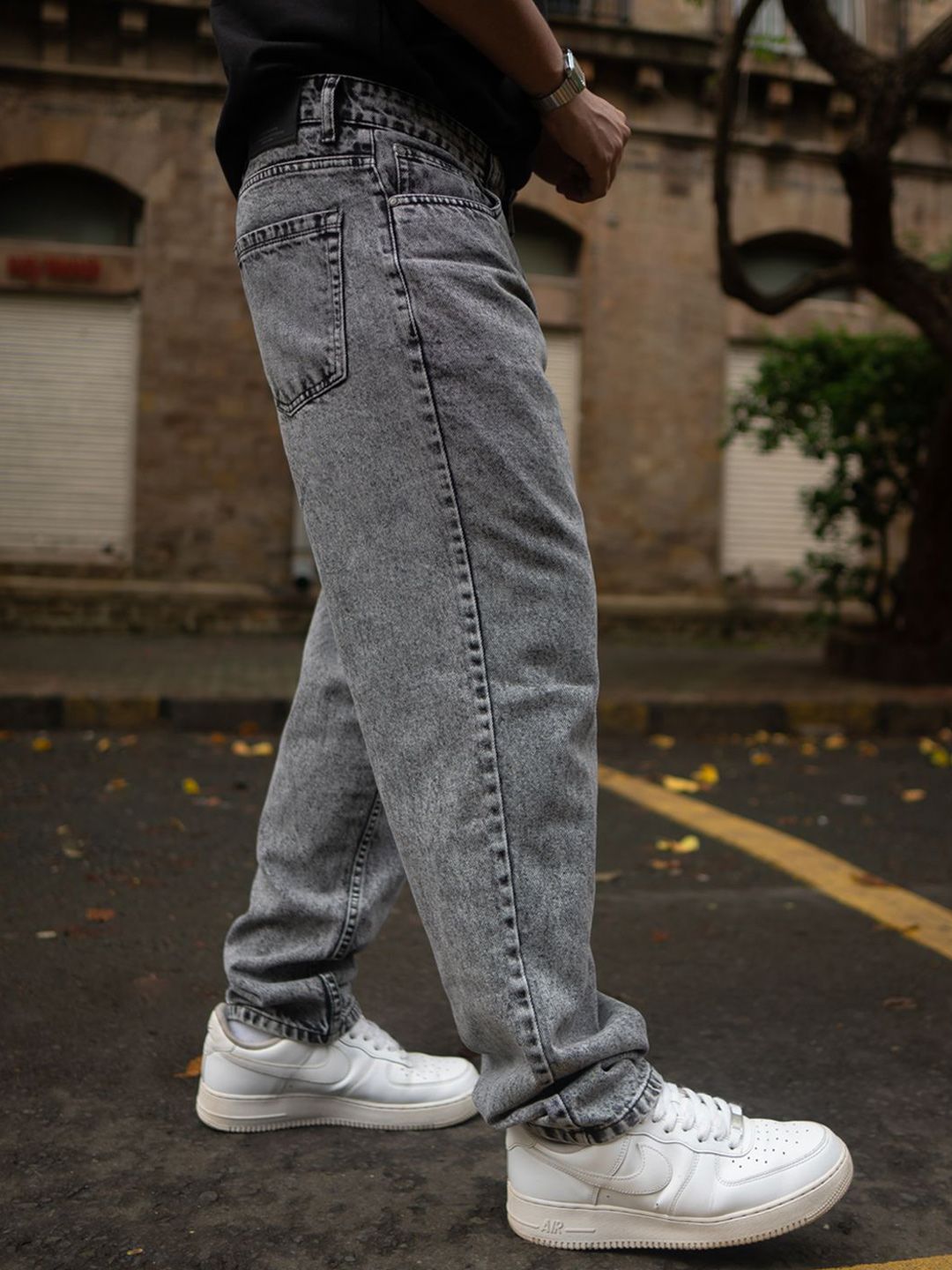Powerlook Men Slash Knee Jeans