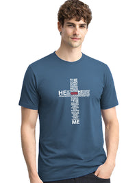 ADRO Typography Printed Round Neck Short Sleeves Regular Fit Pure Cotton T-shirt