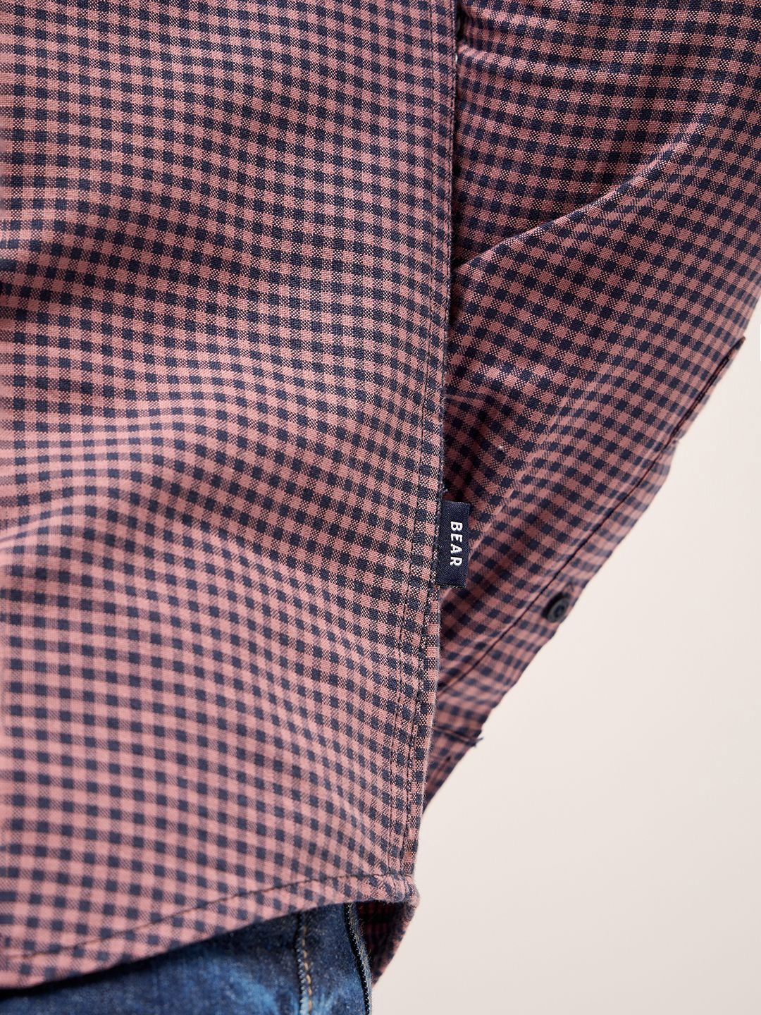 THE BEAR HOUSE Men Checked Slim Fit Pure Cotton Casual Shirt
