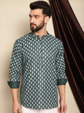 Anouk Ethnic Motifs Printed Thread Work Short Kurta
