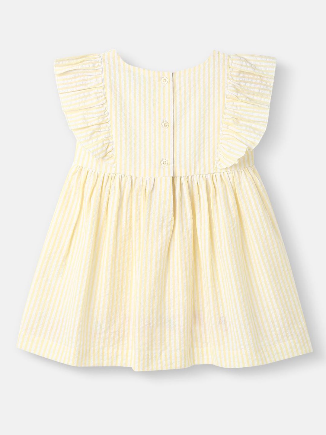 Nauti Nati Girls Cotton Embroidered Woven Frock
