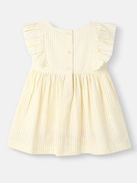 Nauti Nati Girls Cotton Embroidered Woven Frock