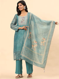 Mamicha Women Ethnic Motifs Printed Regular Pure Cotton Kurta with Palazzos & With Dupatta