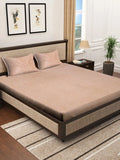 Myntra Elegant Homes Bulu Warna Pic 300 TC Cadar King dengan 2 Sarung Bantal