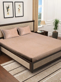 Myntra Elegant Homes Bulu Warna Pic 300 TC Cadar King dengan 2 Sarung Bantal