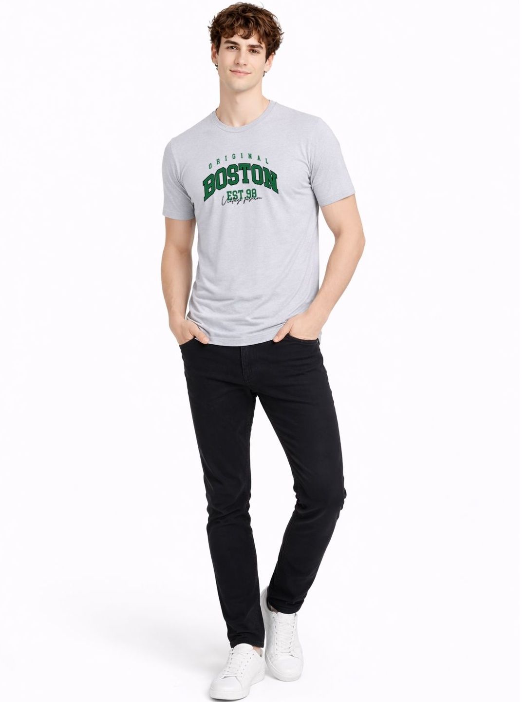 ADRO Men Typography Printed T-shirt
