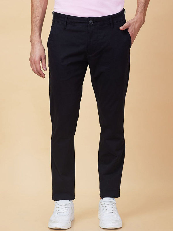 Being Human Men Slim Fit Mid-Rise Trousers