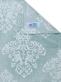 Myntra Elegant Homes Motif Etnik Hijau Dicetak Set Cadar King 300 TC 98" x 88"
