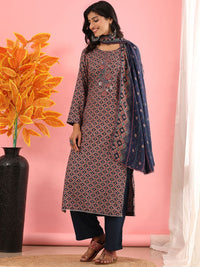 Mamicha Women Floral Printed Regular Pure Cotton Kurta with Palazzos & With Dupatta