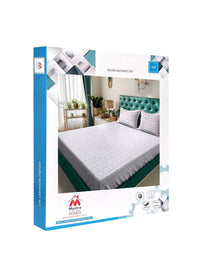 Myntra Elegant Homes White Floral 400 TC Super King Double Bedsheet with 2 Pillow Covers