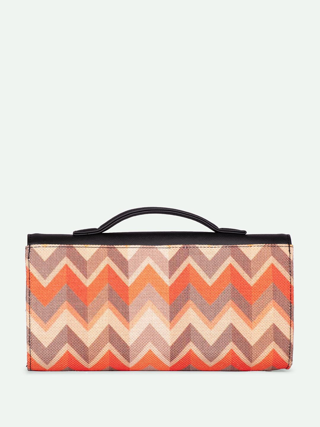 ZOUK Rhea Kapoor Tidal Wave Textured Water Resistant Jute Envelope Clutch