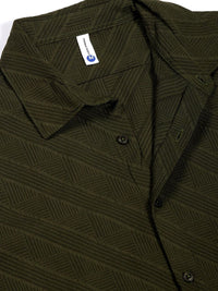Thomas Scott Men Premium Spread Collar Textured Solid Slim Fit Casual Shirt