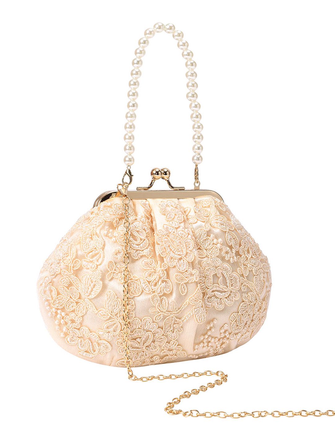 Lino Perros Floral Embroidered Party Purse