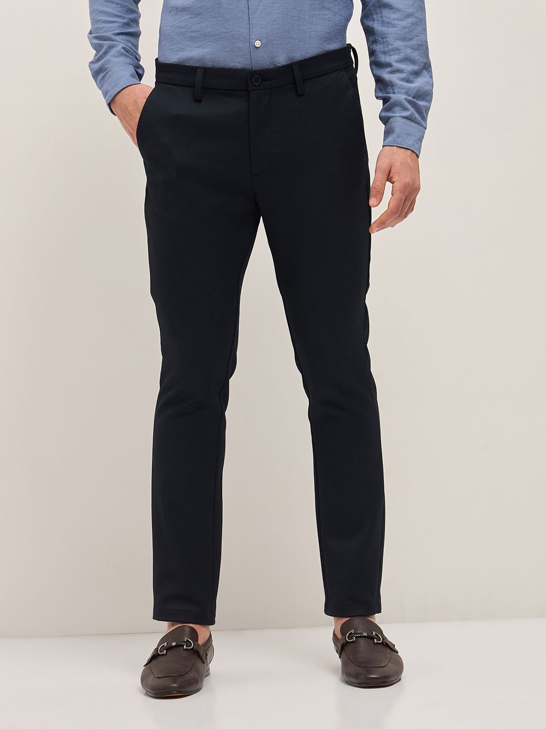 THE BEAR HOUSE Men Slim Fit Trousers