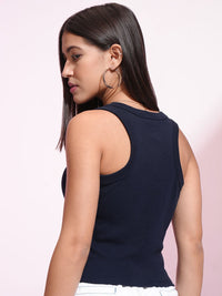 Tokyo Talkies Disney Women Mickey Mouse Embroidered Crop Tank Top