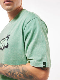 Bewakoof Men Vibin Graphic Printed Oversized Acid Wash T-shirt