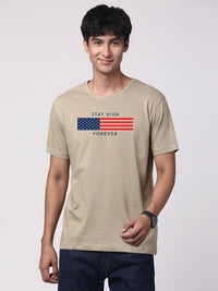 ADRO Men Graphic Printed Cotton T-shirt