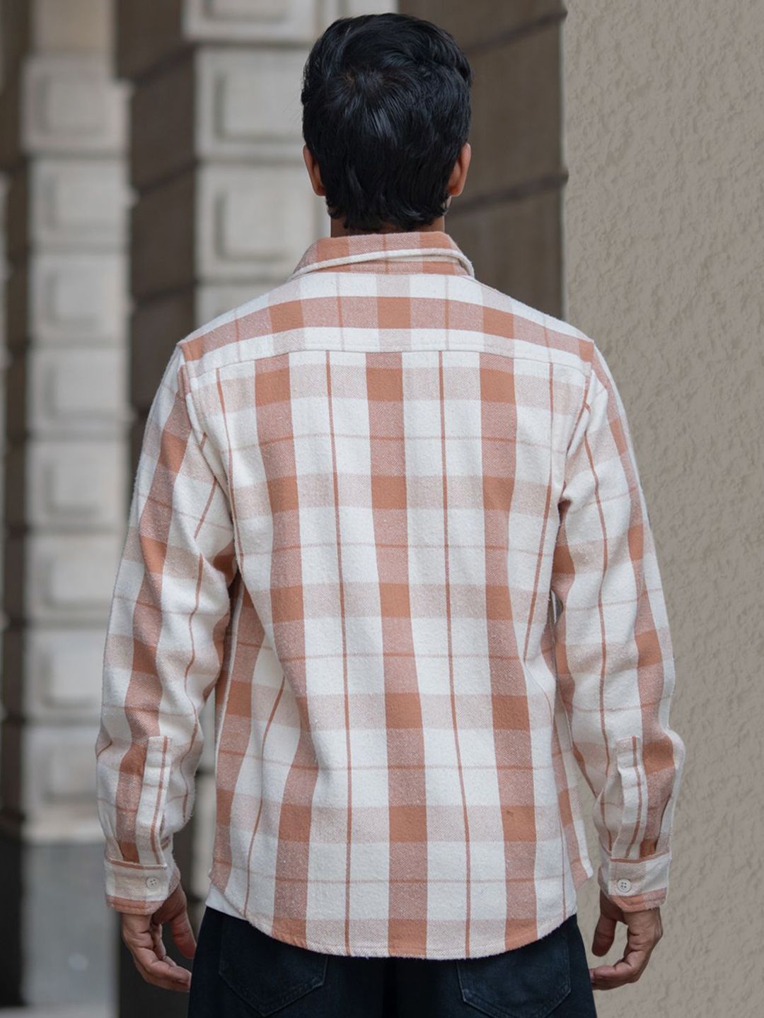 Powerlook Men Opaque Checked Casual Shirt