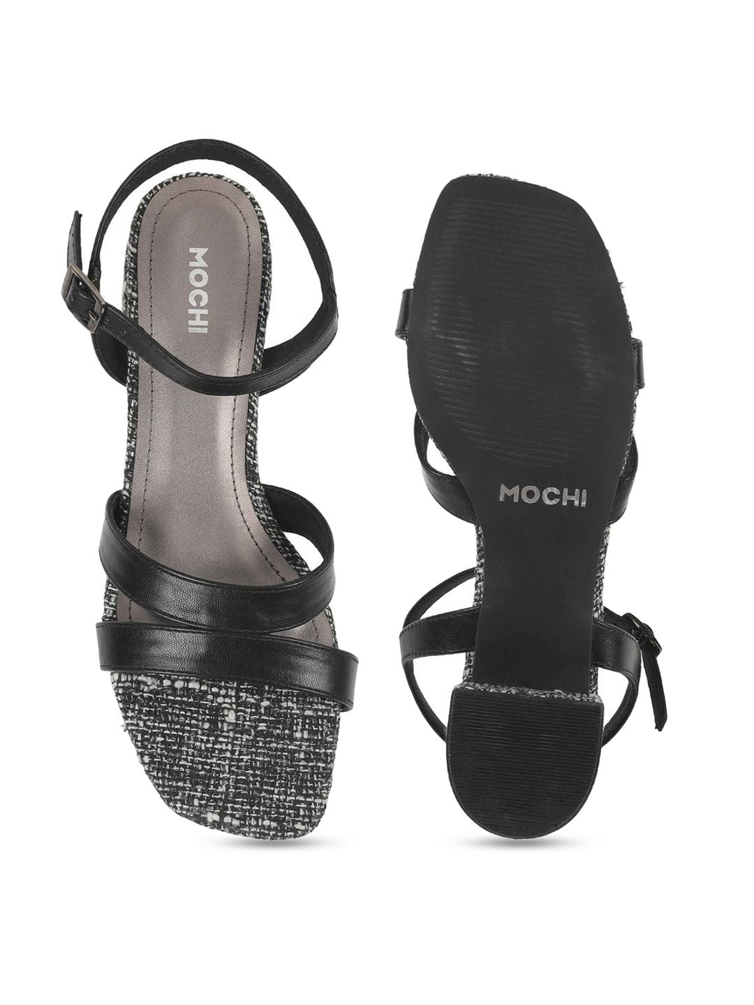Mochi Women Embellished Block Heel Pumps