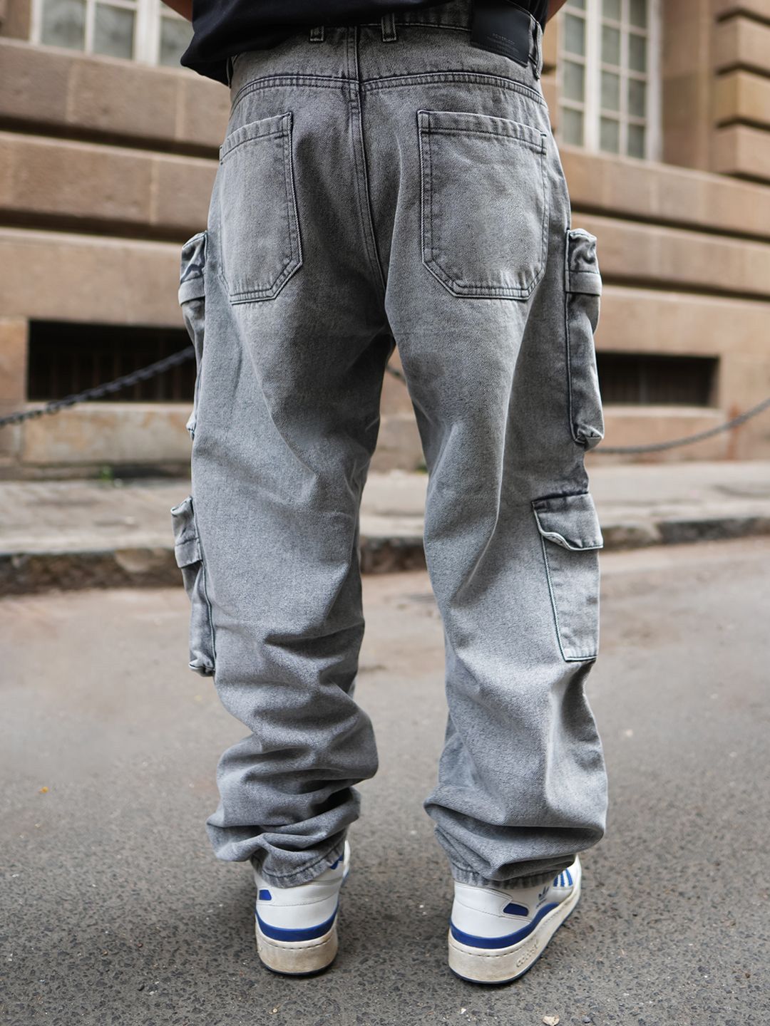 Powerlook Men Loose Fit Cargos Cotton Trousers