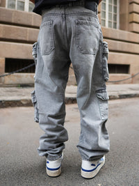 Powerlook Men Loose Fit Cargos Cotton Trousers