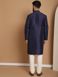 Kurta Lengan Panjang Kolar Mandarin Anouk dengan Churidar