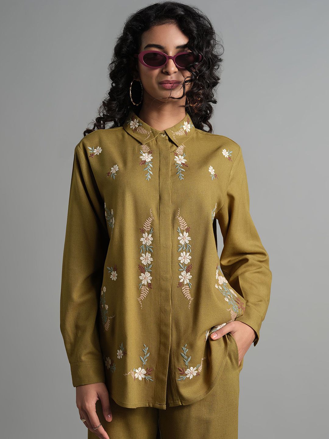 AND Shirt Collar Shirt With Trousers Co-Ords Set