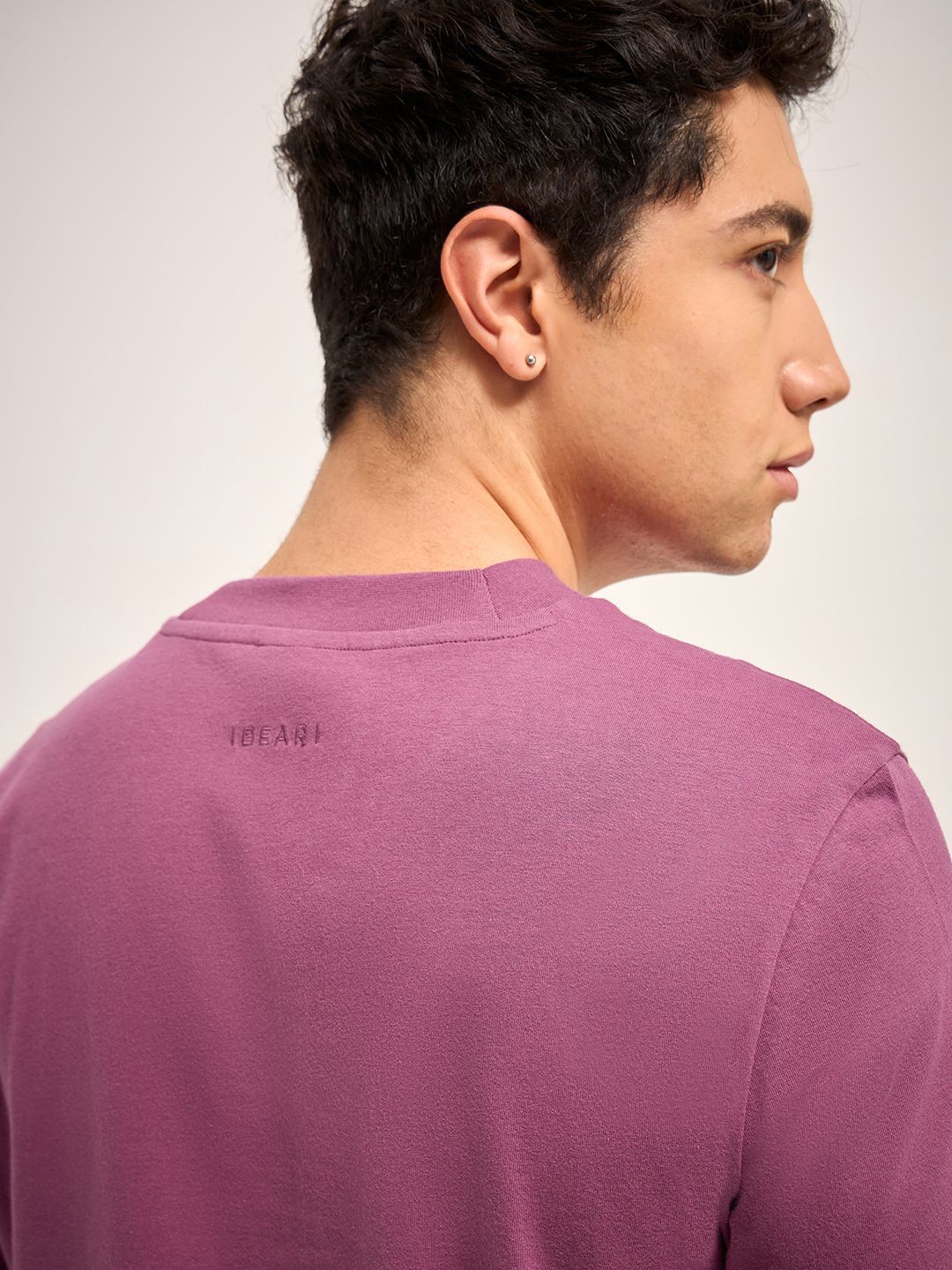 THE BEAR HOUSE Men Solid Round Neck Pure Cotton T-shirt