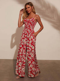 all about you Women Floral Print Basic Jumpsuit