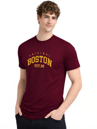 ADRO Men Typography Printed T-shirt