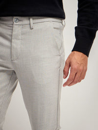 THE BEAR HOUSE Men Solid 4 Way Stretch Slim Fit Formal Trouser