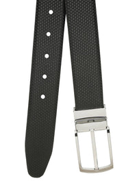 Teakwood Leathers Men Textured Leather Reversible Formal Belt