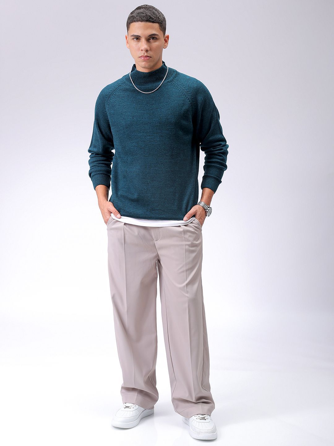 The Indian Garage Co Men Round Neck Long Sleeves Pullover