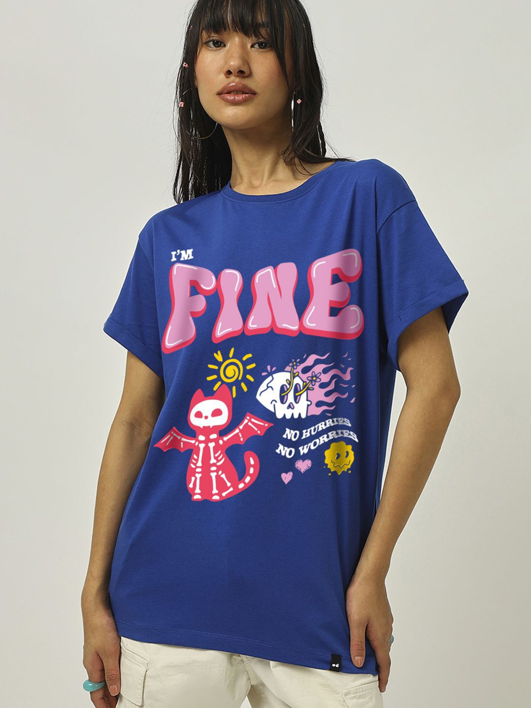 T-shirt dicetak wanita bewakoof