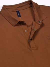 Thomas Scott Men Solid Polo Collar Pure Cotton T-shirt