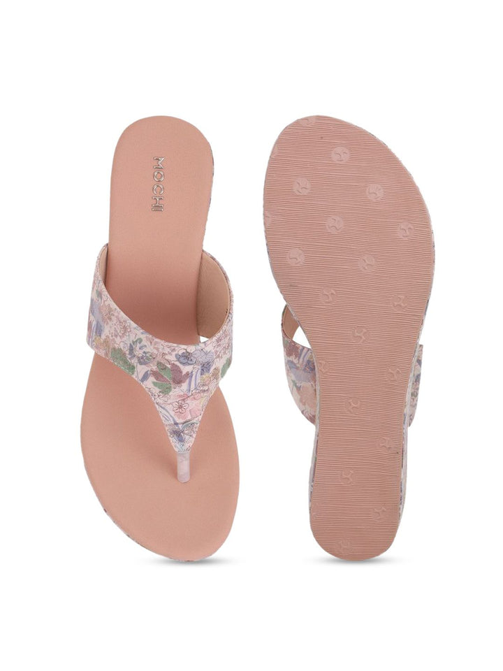 Mochi Printed Wedge Sandals