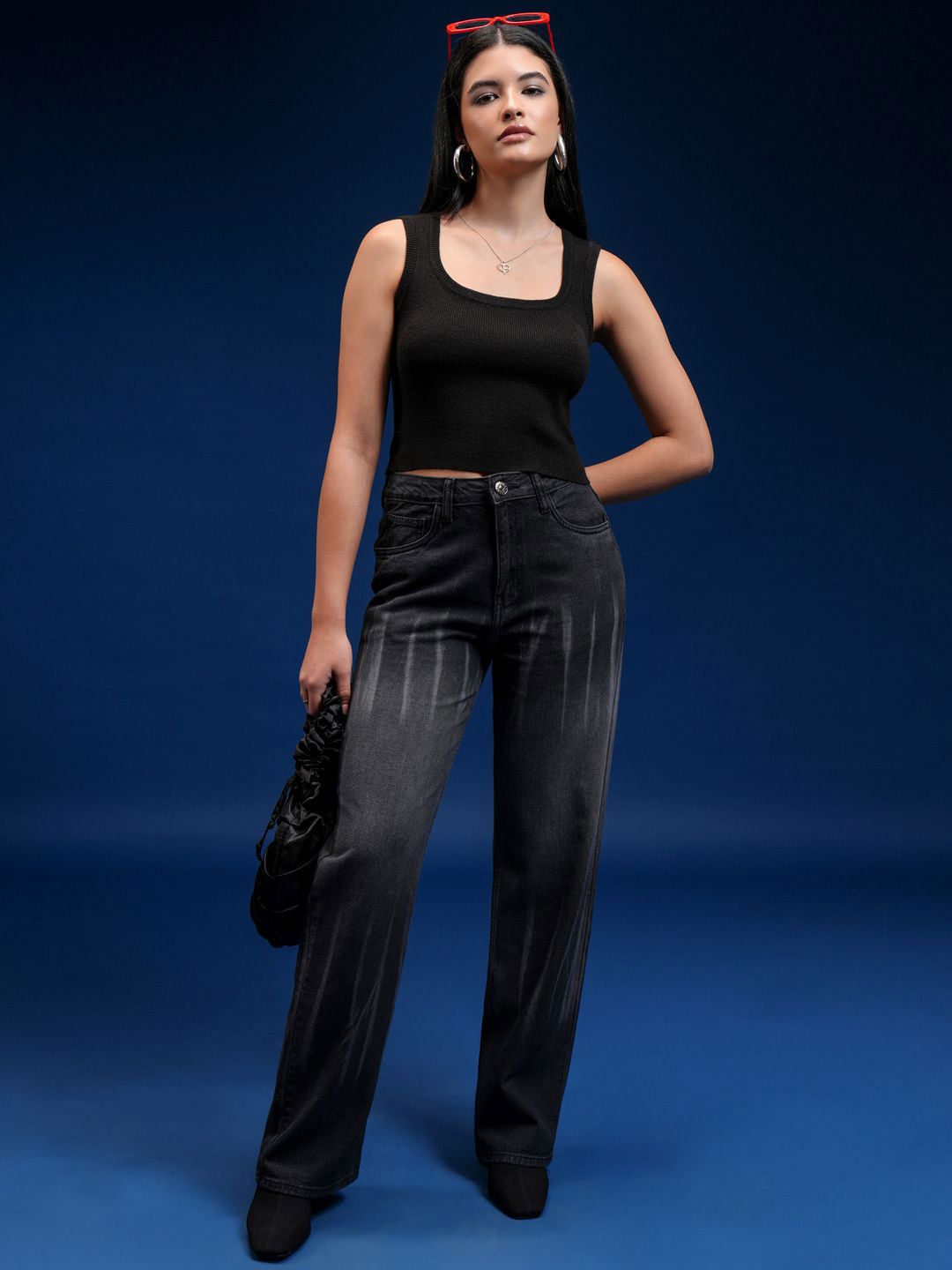 Tokyo Talkies Women Sleeveless Tank Crop Top