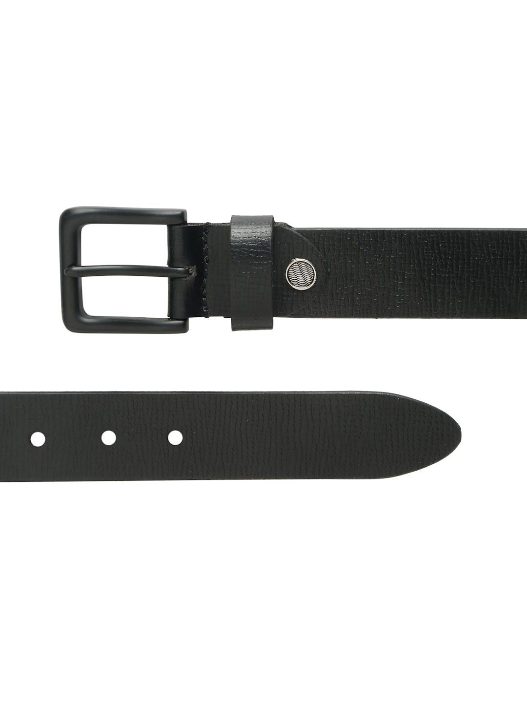 Teakwood Leathers Men Textured Leather Belt