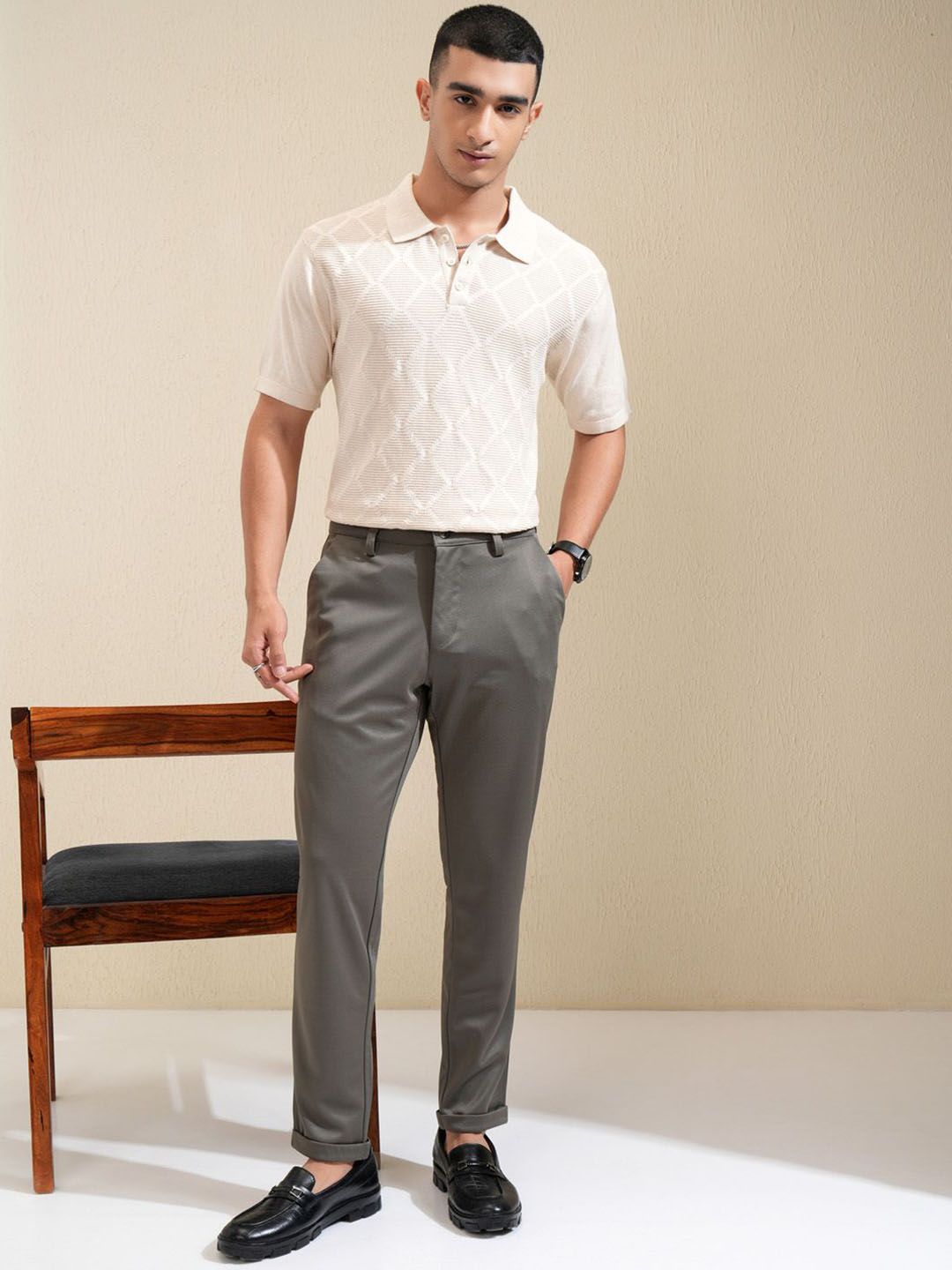 HIGHLANDER Men Slim Fit Chinos